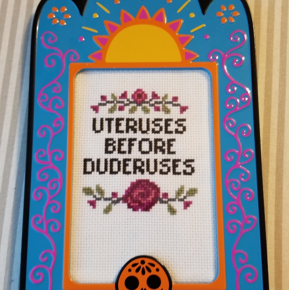 💖 3/$20 Uteruses Before Duderuses cross stitch picture frame